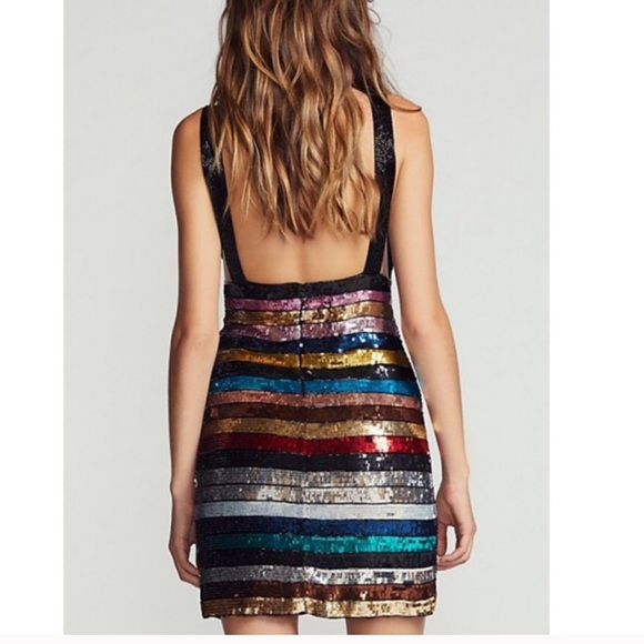 Free people striped sequin dress - Picture 2 of 6